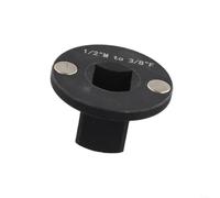Heat Treated Steel Low Profile Socket Adapter, Compact Drive Reducer Set From 1/4 To 1 Inch, Secure Fit For Impact Drivers, Space Saving Design For Mechanical And Auto Workshop Tasks(9.5 to 12.7mm)