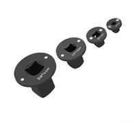 Heat-Treated Steel Socket Adapter Set Low Profile 4Pc | Heat-treated steel, low profile design, 4-piece set, fits tight spaces, for impact driver compatible