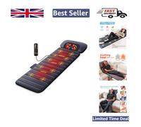Comfier Massage Mat with Heat Pad,Full Body Massage Bed with Shiatsu Neck Massage Pillow,10 Vibrating Motors & 4 Heating Pads for Back Relief,Massagers for Neck & Back,Gifts for Women,Men