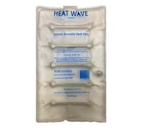 HEAT WAVE Instant Reusable Heat Pack- Medical Grade Large (8x12) Clear: Stiff & Sore Muscles, Hot Pain Relief, Hiking/Camping Warmth Made in USA