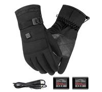 Heated, 3.7V USB Battery Operated Heated Mittens with 3 Temperature Settings - Battery Heated Gloves, Electric Gloves | Winter Touch Screen Thermal Gloves for Women