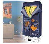Heated Air Dryer, Overheating Protection Fast Drying Heated Clothes Airer with Cover, Power Saving Touch Screen Electric Airer Cover Rainy Weather,A