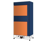 Heated Air Dryers Clothes Indoor, Multiple Gears Remote Control Heated Clothes Airer, Large Space Power Saving Heated Dryers For Drying Clothes for Home Use,Blue