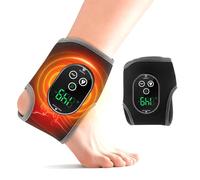 Heated Ankle Wrap with 4 Adjustable Heat Settings, Cordless & Rechargeable for Targeted Comfort | Cordless Heating Pad for Joint Discomfort, Foot Strain & Recovery, Portable for Home, Office, Travel