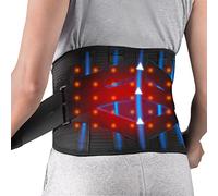 Heated Back Brace For Lower Back Pain Relief Lumbar Support Men Women Heating Compression Belt Rechargeable For Herniated Disc And Scoliosis Pain Relief
