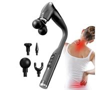 Heated Back Massager - Electric Massage Hammer Tool | with Extended Handle Cordless Neck and Back Massager | for Men Women Mom Dad Husband Neck Shoulder Lumbar Muscle