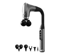 Heated Back Massager - Electric Tool | Cordless Shoulder Wand with Extended Handle, Tissue Percussion Device with, Recovery Gear for Lumbar, Spine, Muscle