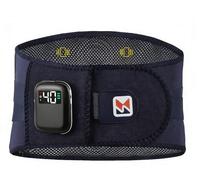 Heated Back Support with Vibration Function, Wireless Back Heating Pad, Heated Waist Belt with Led Infrared Light, 5-Level Temperature Adjustment, 3 Vibration Modes