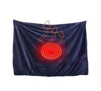 Heated Blanket: safe electric heating design, warm and blanket pad, multi-purpose heating cushion, soft and comfortable fabric wrap | soothing whole body warmth