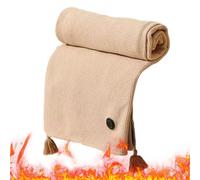 Heated Blanket - Three Level Winter Shawl, Electric Heating Fabric, Four Hour Auto Shut Off, Soft Insulated Wrap, Travel Comfort Gear | Heating Blanket for Car Travel Bed Home Indoor Outdoor Use