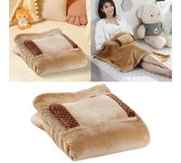 Heated Blanket Throw,60 * 80cm Fleece Electric Blanket,USB Hand Pocket Washable Electric Heated Throw,Knee & Leg Protection Plush Knee Warmer Heating cover for Sofa Chair Car Office Lunch Break