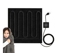 Heated Blanket - USB Electric Heating Pad 30x30 Cm | Portable Electric Blanket, Fast Heating Lightweight Quilt with Three Timing Modes for Home Hotel Car | Bedding Cushions Foot Pad