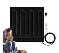 Heated Blanket - USB Electric Heating Pad 30x30 Cm | Portable Electric Blanket, Fast Heating Lightweight Quilt with Three Timing Modes for Home Hotel Car | Bedding Cushions Foot Pad