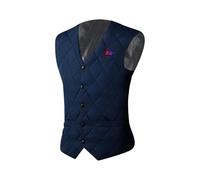 Heated Body Warmer for Men UK Heated Vest Winter Warm Washable Heated Gilet USB Charging Electric Heated Jacket with 16 Heating Area Button V Neck Quilted Down Gilets for Outdoor Working Sports
