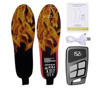 Heated Boot Insoles 3500Mah | Long Time Powered Foot Warmers - Remote Control 3 Modes Adjustable Inserts Warmer for Outdoor Work Motorcycling Skiing Camping Fishing Biking Adventure Traveling