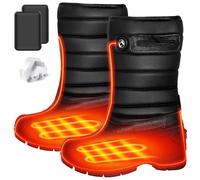 Heated Boot - Men and Women Non-Slip Water Proof Electric Heating Shoe, Upgraded 6000mAh Battery Pack & Heating Element