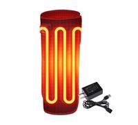 Heated Calf Support Leg Warmer with 3-Stage Heat - Winter Shin Warmers, Universal Left/Right, Unisex, Washable, Free Size (Black), Use with Power Supply