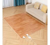 Heated Carpet, Heated Floor Mats, Electric Heated Area Rug,Toes Warming Heater, Floor Heating System,Foot Warmer, for Office/Home(B,180 * 200CM)
