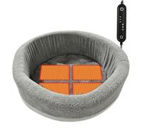 Heated Cat Bed - 5V Smart Temperature Electric Warming Sofa for Pets | Soft Fleece Material Timer Control & Anti-Bite Cable Heated Dog Bed Removable Mat for Indoor Living Rooms and Offices