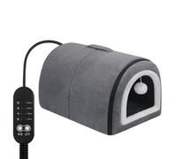 Heated Cat Bed, Cat Kennel with Arched Roof, Warm Nest Semi Closed Removable Temperature Adjustable for Puppies Cats Medium Breed All Seasons Indoor