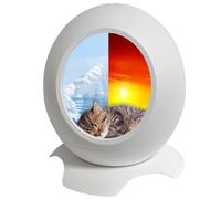 Heated Cat Bed Cave for Indoor Cats, Electric Igloo with Sleep Music and Constant Temperature Control, Silent Bed for Small Dogs and Cats