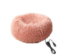 Heated Cat Bed - Plush + PP Cotton + Oxford 40cm | Heated Cat Bed For Indoor Cats | USB Electric Heating Pad Washable Supplies For Small Dogs Puppy Kitten Animal Sleeping Calming Winter Holiday Christ