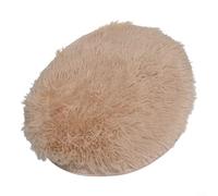 Heated Cat Bed. USB Soft Plush Pet Electric Warming Blanket, 40 Cm Heated Pad With Waterproof Base And Temperature Control For Indoor Or Outdoor Use(Beige)