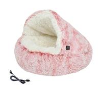 Heated Cat Bed - Winter Kitten Cave - Winter Kitten Warm Bed | For Pet Owners Indoor Home Bedroom Recovery Phase Night Sleep Day Nap Rescue Shelter