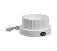 Heated Cat Drinking Bowl - 3 Level Ceramic Bowl | Haustie Water Bowl - Adjustable Low Medium High for Indoor Outdoor Kittens Small Animals Comfort Hygienic Home Farm Balcony Travel