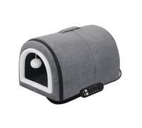 Heated Cat House - Portable Pet Bed, Removable Roof Shelter, Adjustable Heated Warm Nest, Comfortable Semi-Closed House Indoor Bedroom Accessory