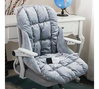 Heated Chair Cushion, Warm Seat Cushion with 9 Adjustable Temperatures and 4 Timing, Heated Armchair Cushion for Winter Home Office(Gray)