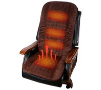 Heated Chair Pad for Office Chair, Heated Seat Pad with 3 Heat Levels & 90 Minutes Auto-Off, Double Anti-Slip Design Chair Warmer(Brown)