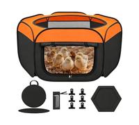 Heated Chicks Incubator - Large Capacity Durable Foldable Breeding Box Safe Poultry Pet Poultry Pets Temperature Optimal Protection Young Chicks Ducklings Oisons | Floor