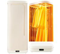 Heated Clothes Airer, 1000W Electric Clothes Dryer Indoor Garment Drying Machine, Portable Heated Dryer for Apartments, Travel, RV, Home Use | Quick-Dry 10kg Capacity for Delicates & Daily Laundry