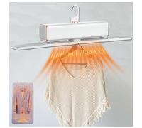Heated Clothes Dryer, With Cover,400w,7 Timed Heat Settings Holds up to 5kg Electric Dryer Rack Clothes Indoor, For Flats, Dormitories, Travel and Camping,White