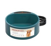 Heated Dog Bowl, 2.2L Heated Water Bowl for Outdoor Cats Dogs, Thermal Bowl Smart Heated Pet Bowl Drinkable, Warm Water Dish for Rabbit Chickens Squirrel Bird Bath