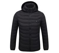 Heated Down Jacket Body Warmer For Men/Women Electric Heating Jacket 4 Temperature Levels 8/19/29 Heated Zones Workwear Heated Body Warmer for Outdoor (Excluded Power Pack)