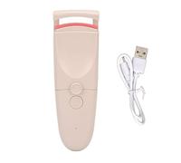 Heated Electric Lash Curler 2 Gears Portable Long Lasting Precision Curled Eyelashes Salon Home Apricot