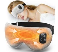 Heated Eye Mask, BOYUNSHI Cordless Eye Mask for Dry Eyes, Warm Eye Compress Eye Relief Improved Sleep with 4 Heat & 4 Timer, Washable Eye Heating Pad for Travel, 1200mAh Rechargeable Battery