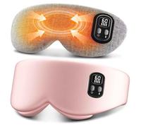 Heated Eye Mask - Cordless Eye Mask for Dry Eye, FSA HSA Suitable, Eye Relief, Improved Sleep, Timed Shut-Off, 4 Temperature, Washable Silk Eye Warming Pad for Travel