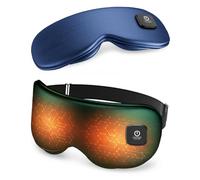 Heated Eye Mask - Cordless Eye Mask for Dry Eyes, Eye Relief, Improved Sleep, Washable Eye Heating pad for Travel and with Replaceable Shell
