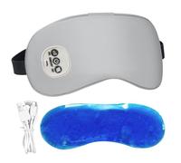 Heated Eye Mask for Dry Eyes, 3 Modes Vibrating Hot Eye Mask with Cooling, USB Rechargeable Massager Hot with15 Min Timer for Tired Eyes Style 2 Heated