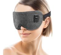 Heated Eye Mask for Dry Eyes: Warm Compress for Digital Tired Eyes, Stye Relief - Cordless, Adjustable Heat & Timer Settings - Airplane/Road Travel, Sleep aid, Office nap Pink