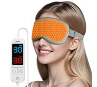 Heated Eye Mask for MGD, Dry Eye Syndrome, Chalazion, Blepharitis, Stye Eye Treatment, 20 Precise Temperature Settings & 5 to 99 Minute Timer Control, Soothe Eye Discomfort, Gray