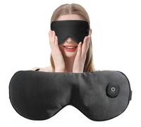 Heated Eye Mask, for Sleep Travel Office - Moist-Warming Mask with Adjustable Heat Washable Cover for Women Men, SiumPklay Soft and Warm Eye for Sleeping, Travel.