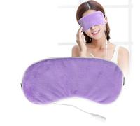 Heated Eye Mask, Portable USB Heating Eye Massager for Stress Relief, Dry Eyes, Blepharitis, Puffy Eyes, Sleep Aid Travel Eye Mask