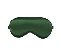 Heated Eye Mask Silk Sleeping for Eyes Heating Cover Travel Eyeshade Blindfold Warming Masks(Dark Green(Heated))