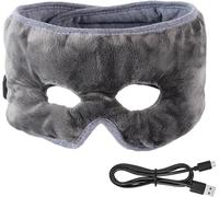 Heated Eye Mask, USB Warm Eye Mask with 3 Temperature Settings, Soothing Heating Pad for Eyes, Sinuses, and Facial Tension, for Eyes and Face