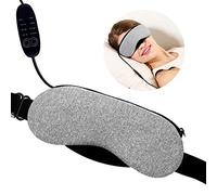 Heated Eye mask - VINDAR Cotton Eye Mask, Warming Night Massage Mask, Electric USB Heated Hot Pads, Adjustable Temperature Control, Designed to Relieve for Blepharitis, Dry, Stress, Puffy Eyes