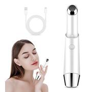 Heated Eye Massager 40℃, Sonic Eye Massager with High Frequency Vibration Anti-Aging Galvanic Wand USB Rechargeable for Reducing Puffiness and Dark Circles